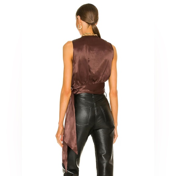 L'ACADEMIE SHIRI WRAP TOP REVOLVE LOVERS FRIENDS TULAROSA AMANDA UPRICHARD BOHO - Picture 7 of 7